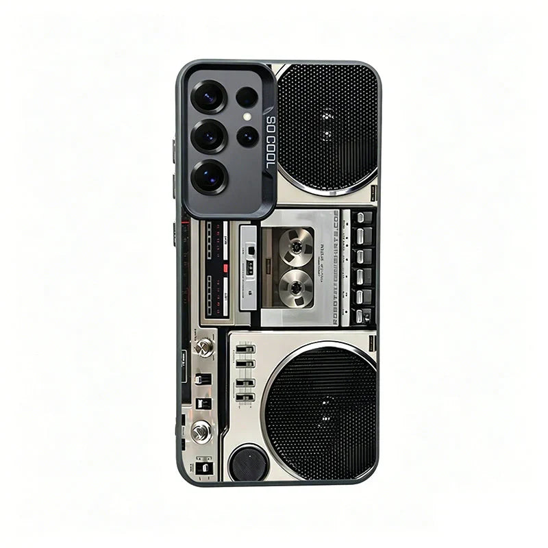 🔥Hot Sale 50% off🌟📼 Retro Cassette Player Pattern Silicone Phone Case Applicable to the iPhone/Galaxy series