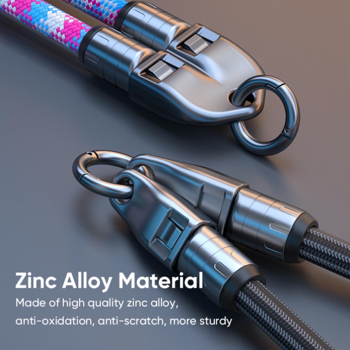 2 IN 1 Cell Phone Lanyard Fast Charging Data Cable