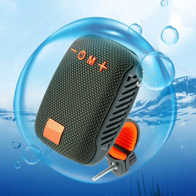 🚲50% OFF!🔈Bluetooth Bike Speaker – IPX5 Waterproof, True Wireless Stereo & MicroSD Support, Secure Bike Mount 🎵