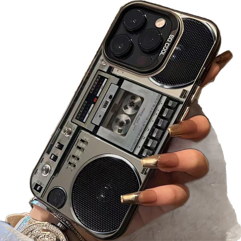 🔥Hot Sale 50% off🌟📼 Retro Cassette Player Pattern Silicone Phone Case Applicable to the iPhone/Galaxy series